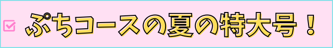 こどもちゃれんじ「ぷちコース」の夏の特大号の紹介。