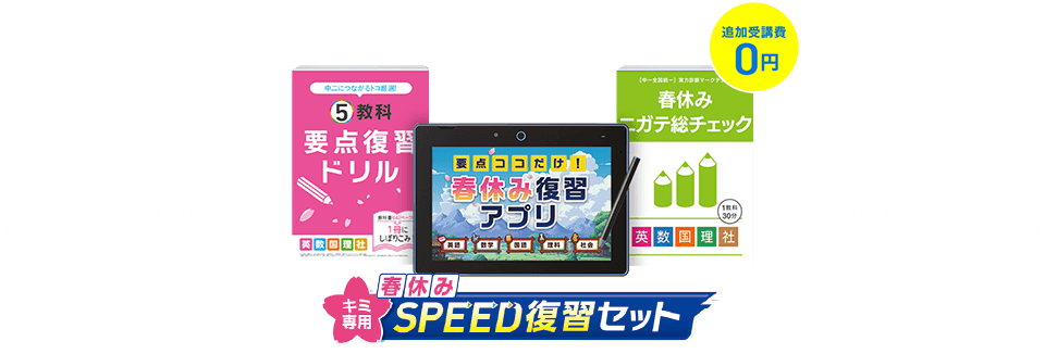 進研ゼミ中学講座・中学2年生の入会特典。