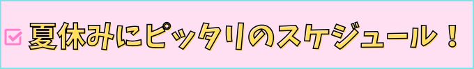 進研ゼミ中学講座は夏休みにピッタリのスケジュール。