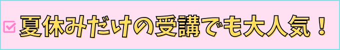 進研ゼミ中学講座は夏休みの受講だけでも大人気。